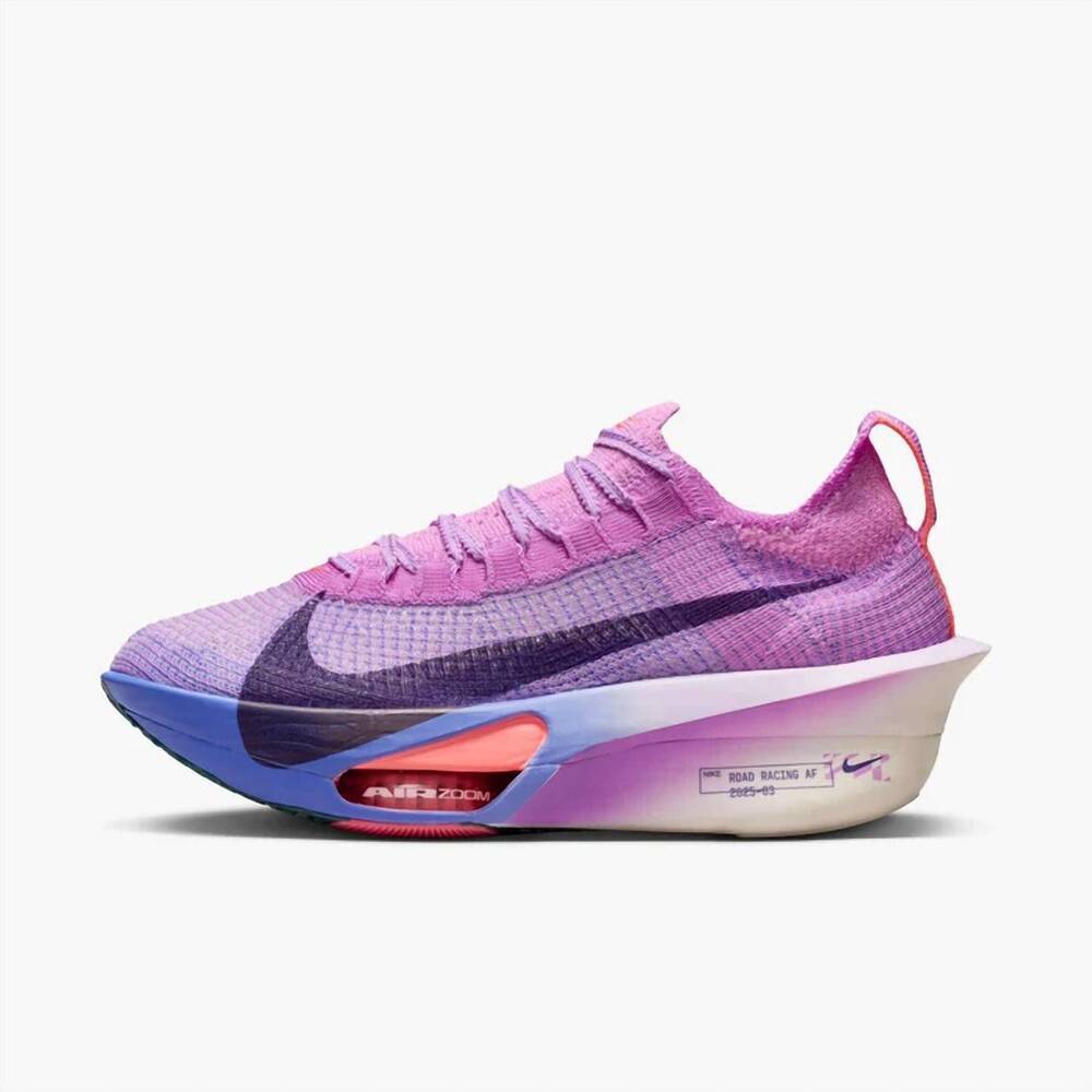 NEW NIKE women's alphafly 3 running shoes in fuchsia glow/violet/sapphire/purple
